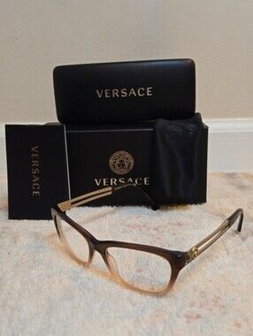 VERSACE glasses w/case, box & cloth